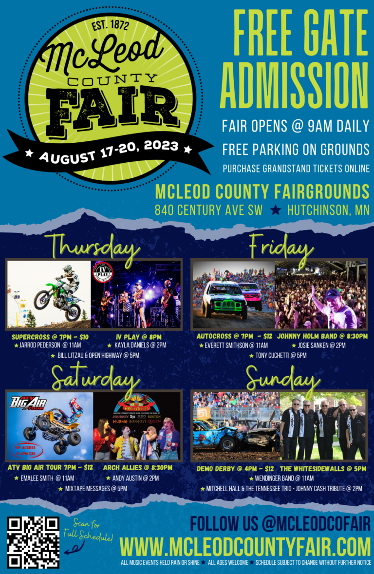 Printable Schedules McLeod County Fair